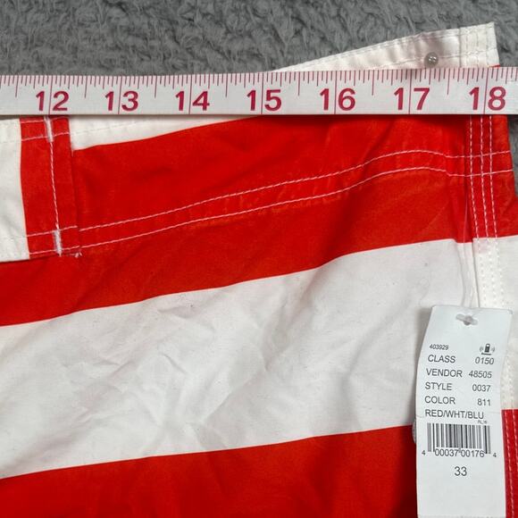 Ambsn Pac Sun Men's Patriotic Board Shorts Unlined Stars and Stripes Size 33 NWT - Picture 4 of 8